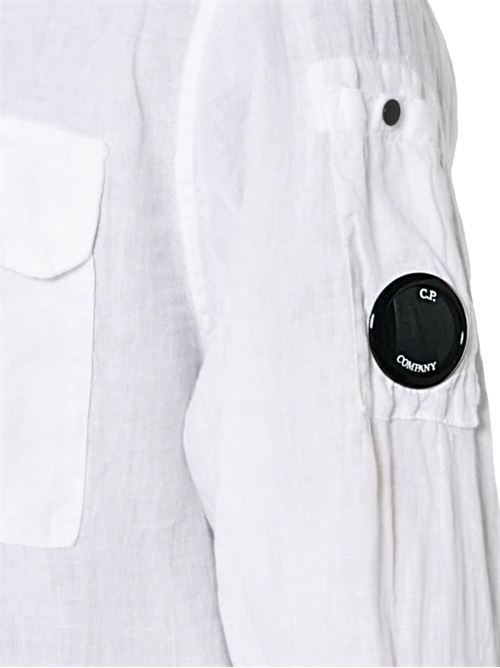 White linen shirt C.P. Company | 16CMSH301A005415G103